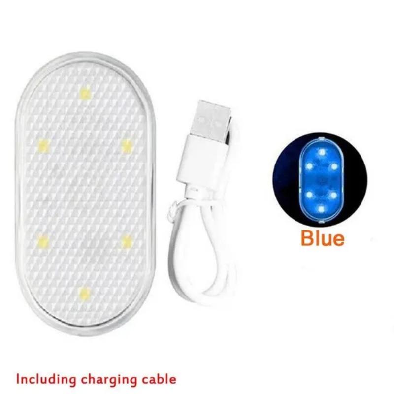 

1 Pc Car Interior LED Light Car Reading Lamp USB Charging Car Light Car Accessories синий