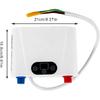 Electric Tankless Water Heater 220v 5.5kw Water Heater for Home Instant Mini Smart for Under Sink Kitchen 5500w White