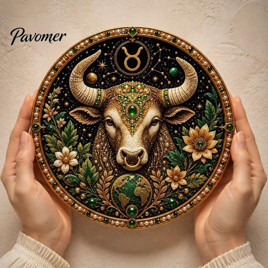 12 Zodiac Signs Faux Pearl Decor Sign Art Kit, DIY Painting Handmade Picture Kit Kits, Round 3D Constellation Wall Craft for Adults, Home Decoration