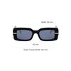 Fendi Logo Rectangular Sunglasses Women Sunglasses Black FE40133I