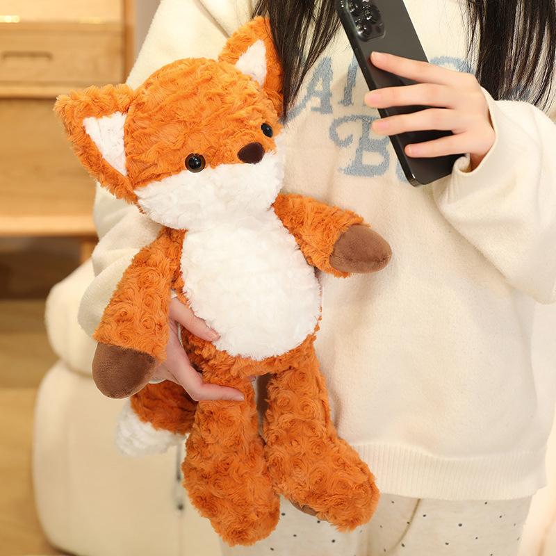 Cute Little Fox Doll Running  Little Fox Doll Pillow Rag Doll Plush Toy Girl Birthday Gift