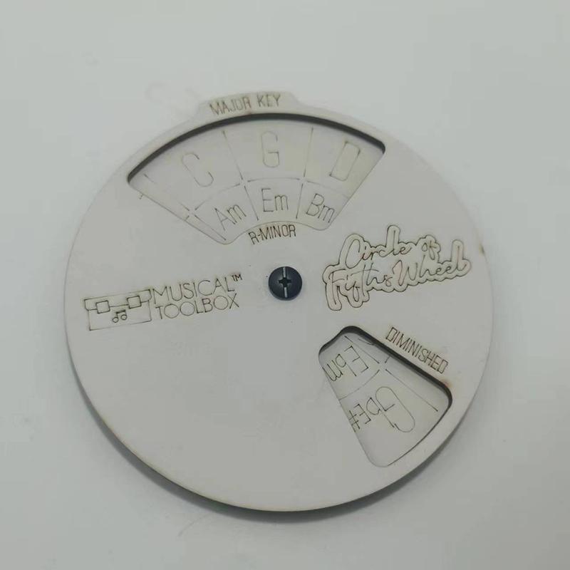 Circle Of Fifths Wheel Guitar Chord Wheel Wooden Melody Tool Musical Instruments And Accessories Chord Wheel For Musicians