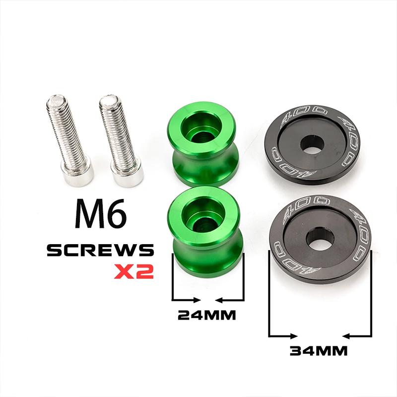 For QJMOTO QJ SRT 800 800X 800SX SVT 650 X SRT700 Accessories Motorcycle CNC 6MM Swingarm Sliders Spools Screws Stand