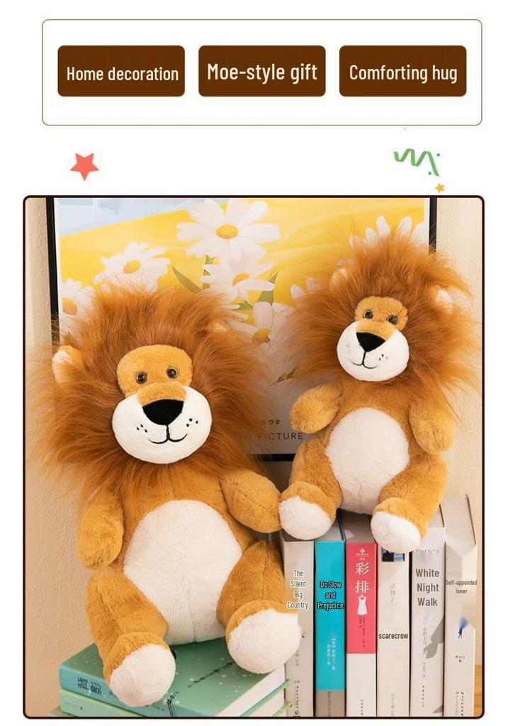 Jungle Animal Plush Lion Doll - Birthday Gift