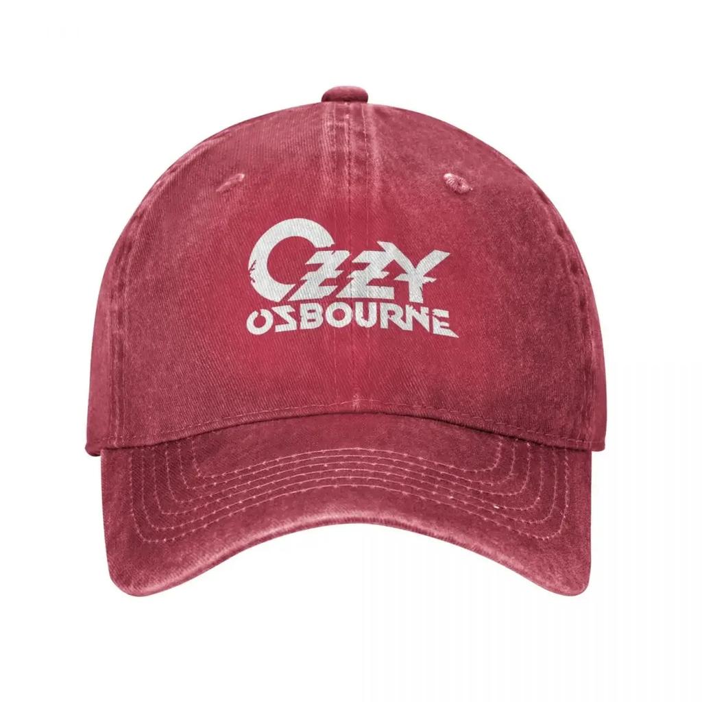 White Ozzy Osbourne Letters Music Band Sport Retro Denim Washed Baseball Caps For Women Cowboy Dad Hats Hiking Mens Snapback Cap