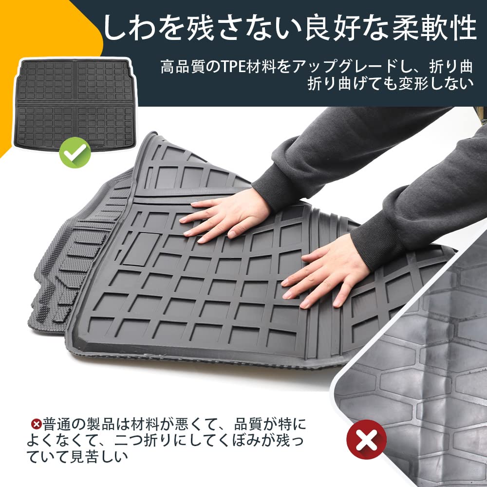 Toyota Yaris Cross Luggage Trunk 3D Luggage YARIS CROSS 2020 and 3D Car Cargo TPE Car Mat, Mat, Tray, (August Later), Vehicle-Specific Design, Mat,
