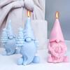 Christmas Tree Wreath Santa Claus Silicone Candle Mold DIY Long Hat Garland Dwarf Plaster Resin Soap Making Party Small Tools
