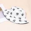 Shien Panda Pattern Print Bucket Hat Female Outdoor Travel Visor Double-Sided Can Be Worn
