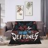 Soft Warm BlanketStudents Travel D-Deftoness Nu Metal Throw Blanket  Flannel Bedspread For Outdoor Street Trend Sofa Bed Cover