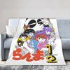 Ranma Saotom Anime Knitted Blankets Coral Fleece Plush  Super Warm Throw Blankets for Bedroom Sofa Bed Rug