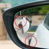 Blind Spot Mirrors for Cars, 2 Pack Round Frameless Blind Spot Adhesive Rotate Adjustable HD Glass Convex Side Mirror for Car SUV Van Truck Universal
