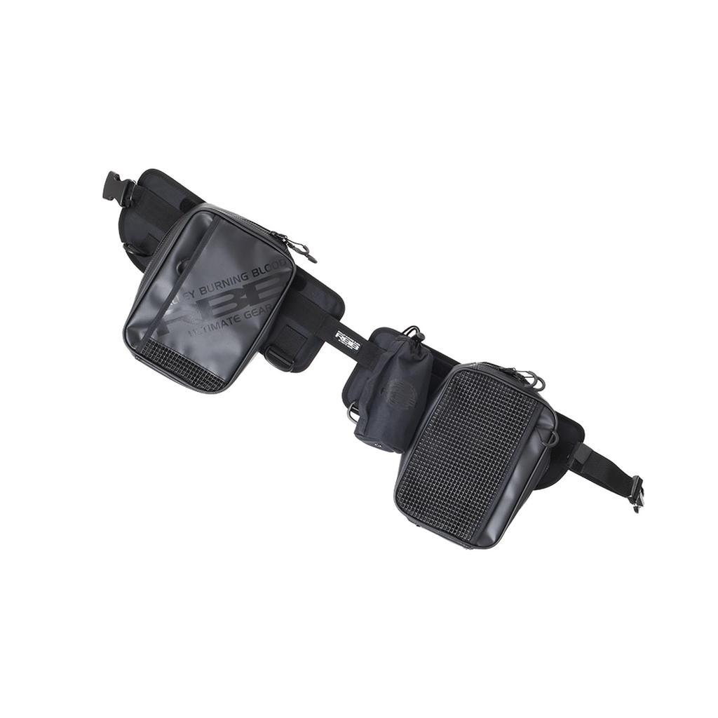 SOSHIN RBB Rock Shore Supporter Fishing Belt, Full Black, Free Size