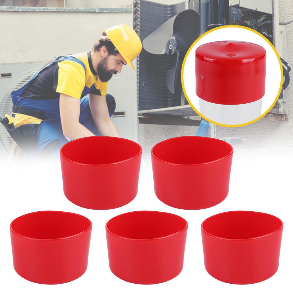 5PCs Round Bolt Covers Caps Round Tube Protection Cover End Cap Screw Thread Protectors for Metal Tube Rod Bolt 60-63mm