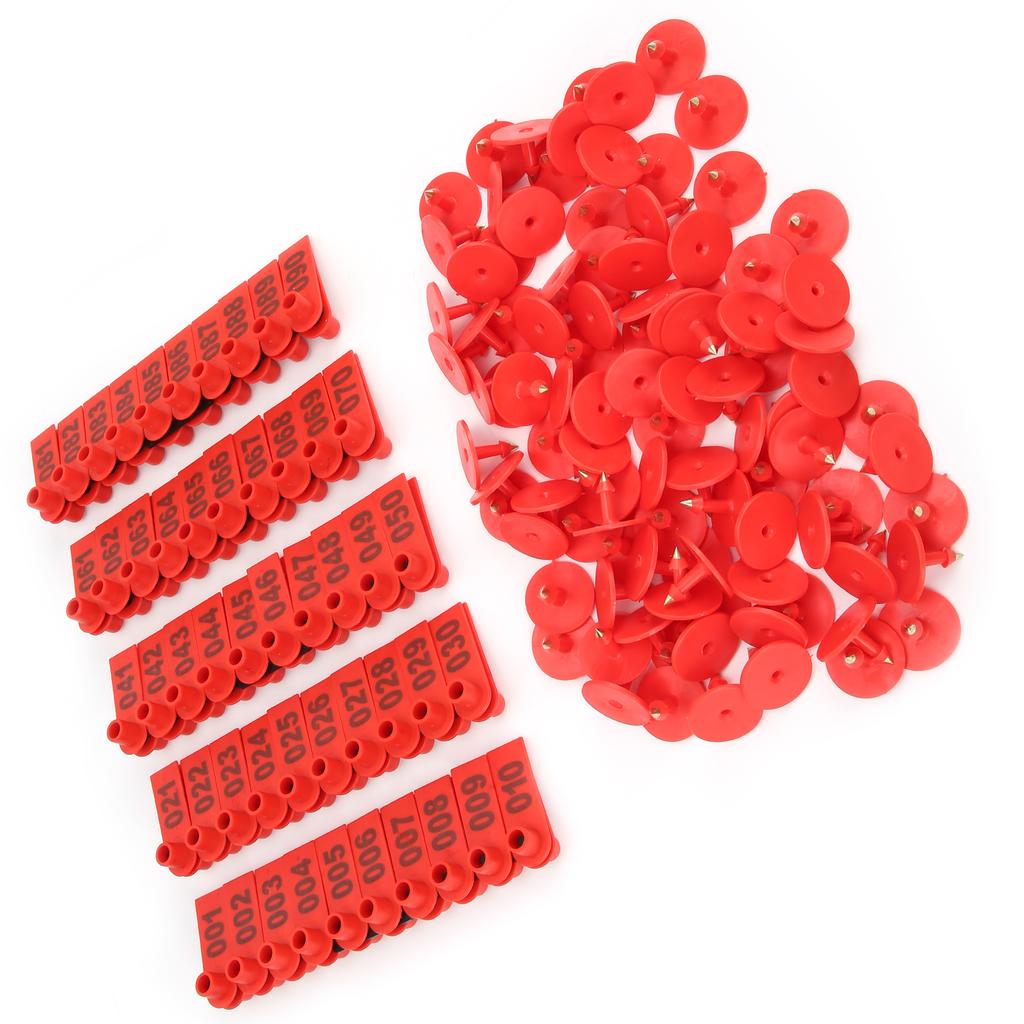 Schwein Rind und Schaf Ohrmarke Nutztier Identifikationskarte Ziege Ohrmarke 100er Pack