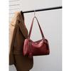 Womens Genuine Leather Shoulder Bag Versatile Commuter Boston Underarm Crossbody