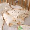 Newborn Cotton Bean Blanket: Thin, Machine Washable, Ideal for Toddler Outings and Naps
