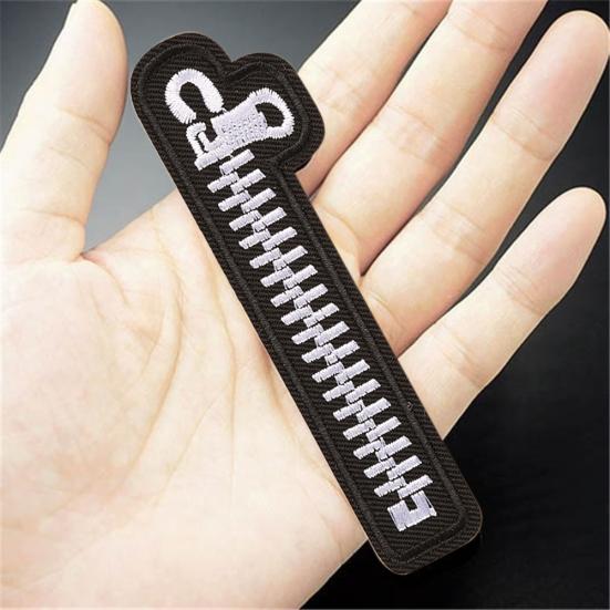 Aplicație DIY Decorațiune cu Fermoar Insignă Cusută pentru Îmbrăcăminte Accesorii Haine Petice