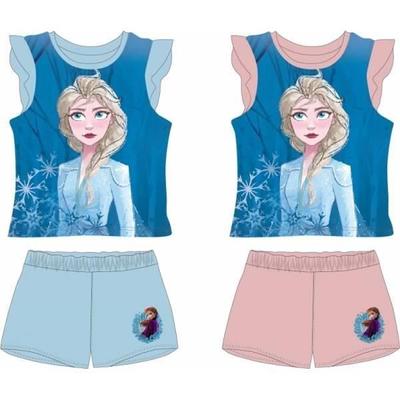 Ensemble débardeur avec short - Reine des Neiges - 4 ans - 100% coton - Lavable en machine - Bleu