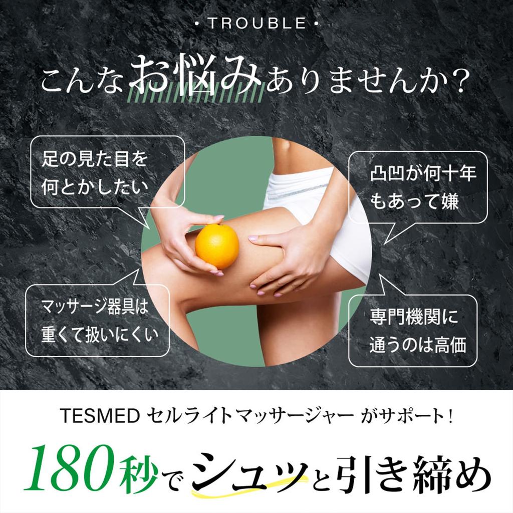 Brevetat în 20 TESMED Celulită Verde manual de instrucțiuni Masaj Roller [Țări internaționale] Masajor, (Japoneză inclusă)
