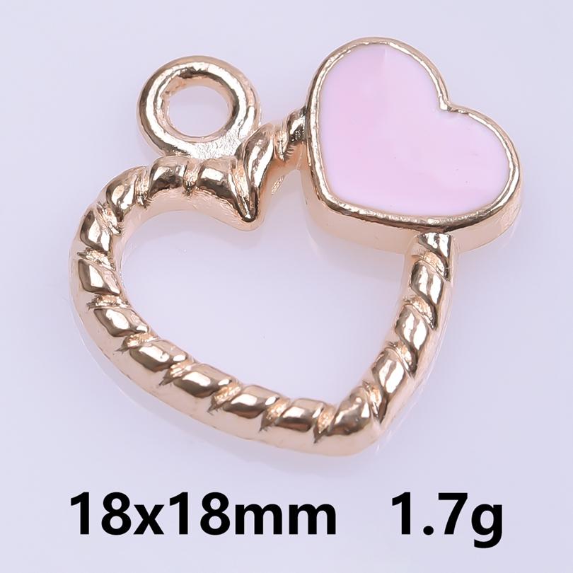 Rosa Liebe Mädchen Accessoires Emaille Großhandel Anhänger Für Schmuckherstellung Zubehör Mond/Blume/Schmetterling Anhänger Charm DIY Ohrring Basteln