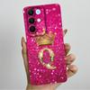 For Realme 15X C85 5G Crown Initial Letter Couple Phone Case Realme15X RMX5250 RMX5253 Soft Silicone TPU Lens Protective Casing