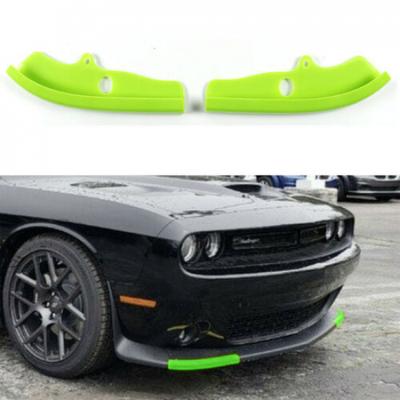 Green Front Bumper Lip Splitter Protector Accessories For Dodge Challenger 2015+