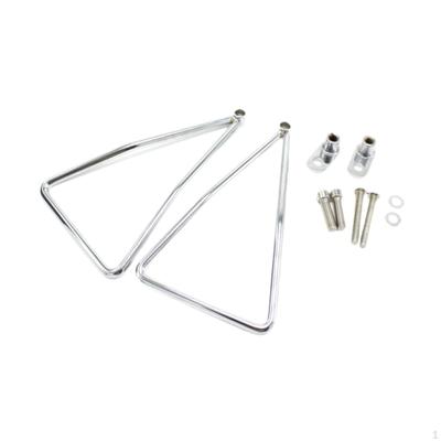 Saddlebag Bracket Protection Easy Installation 1 Pair Brackets Iron Swing Arm Pocket Sturdy
