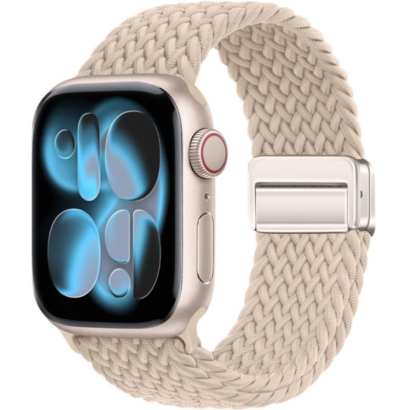Case+Braided Strap For Apple Watch Bands 40mm 45mm 41mm 44mm 46mm 42mm magnetic correa Bracelet iWatch series se 3 6 7 8 9 10 11