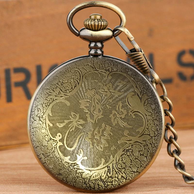 Bronze Römische Taschenuhr Antike Ziffern Kettenhalskette Anhänger Mehrere Stile Quarz Halskette Uhr Geschenke für Frauen Männer