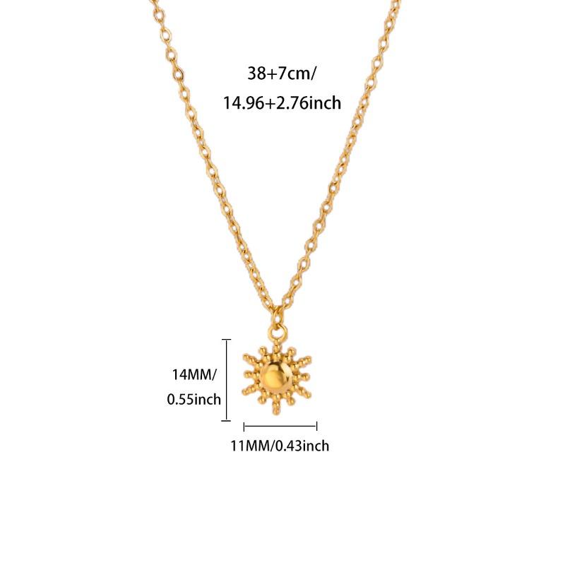 

Высококлассное геометрическое ожерелье любовь луна , модный нишевый дизайн, ожерелье из нержавеющей стали, простое и универсальное