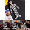 Halloween Skeleton Plush Toy With Short Velvet Fur For Kids And Collectors