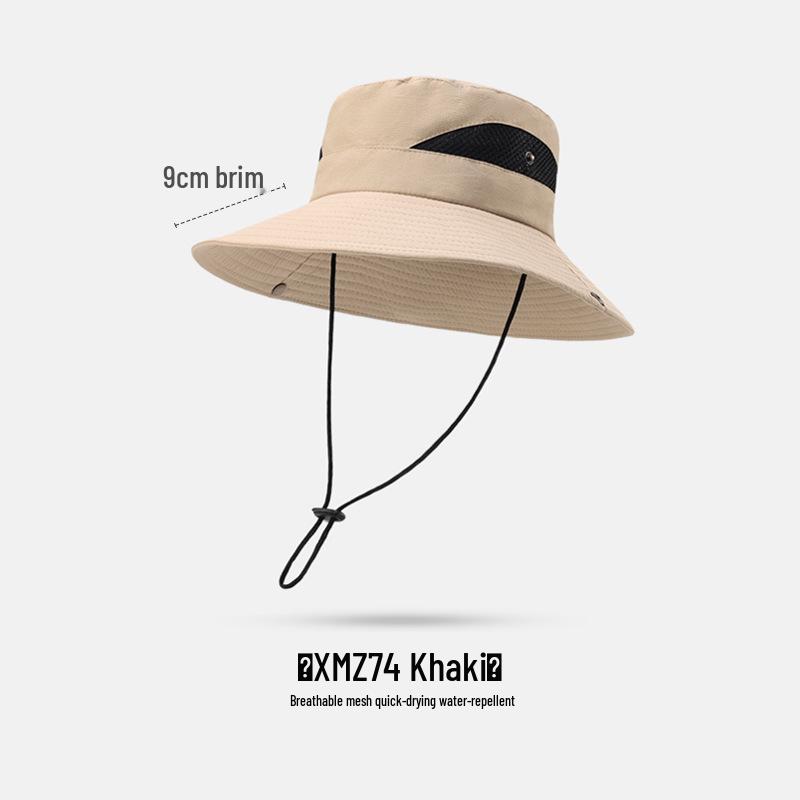 Cappello da Pesca da Uomo ad Asciugatura Rapida con Protezione UV per Esterno
