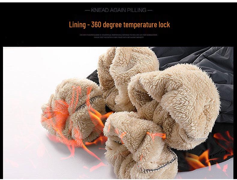 Men's USB Heated Lamb Fleece Pants - Intelligent, Warm Winter Wear