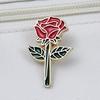 Cartoon Rose Flower Alloy Brooch: Versatile Women's Accessory