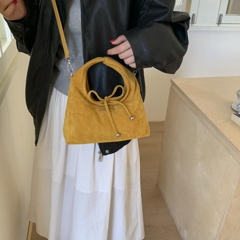 Bow Bag Women's Bag 2025 New Autumn Korean Version Fashion Handbag Foreign Style Shoulder Messenger Bag Dumpling Bag