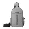Trendy Men's Multifunctional Water-Repellent Crossbody Chest Bag and Backpack