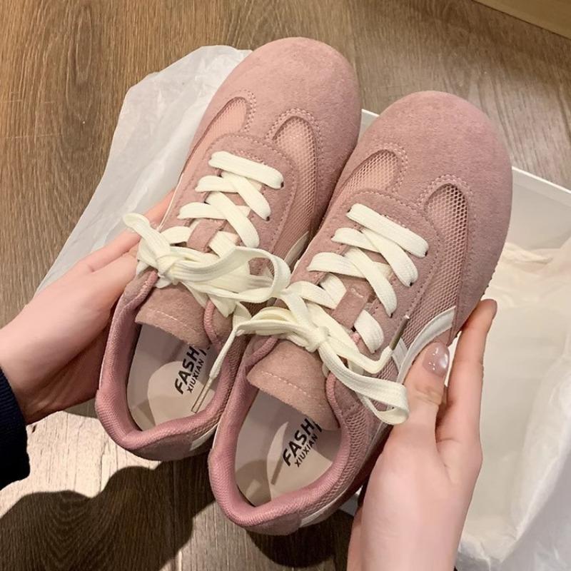 Summer breathable mesh yellow shoes thin casual retro small single shoes women's mesh cloth shoes