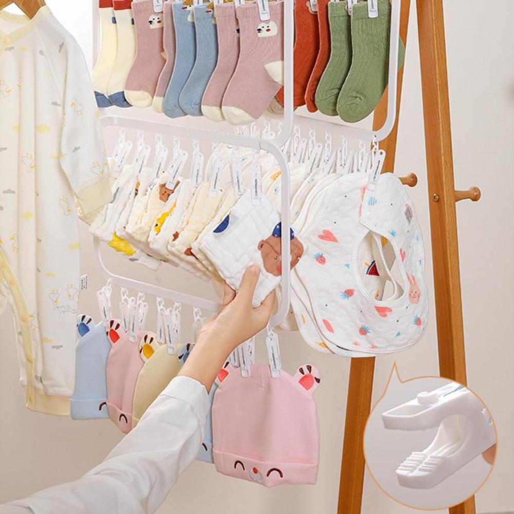 Space Saving Hanging Drying Rack Legging Organizer Socks Clip Hook Socks Drying Hanger Underwear