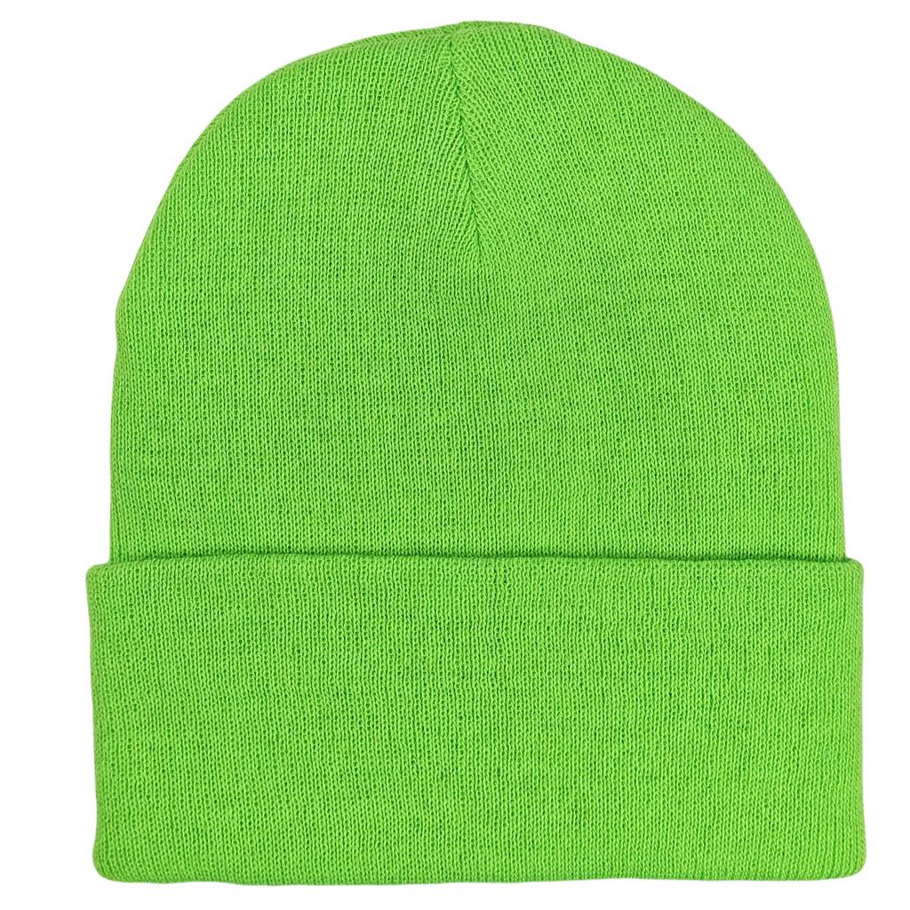 Custom Plain Knit Beanie Soft Winter Hat with 58 Colors Ready Stock Embroidery Logo