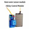 Water Detection Module 12V for Arduino Raindrop Sensor with Relay Output for Weather Monitoring 250V Relay Capacity