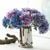 Bridal Bouquets Simulation Hydrangea Pink Flower Bouquet Fashion Fake Flower  Home Decoration