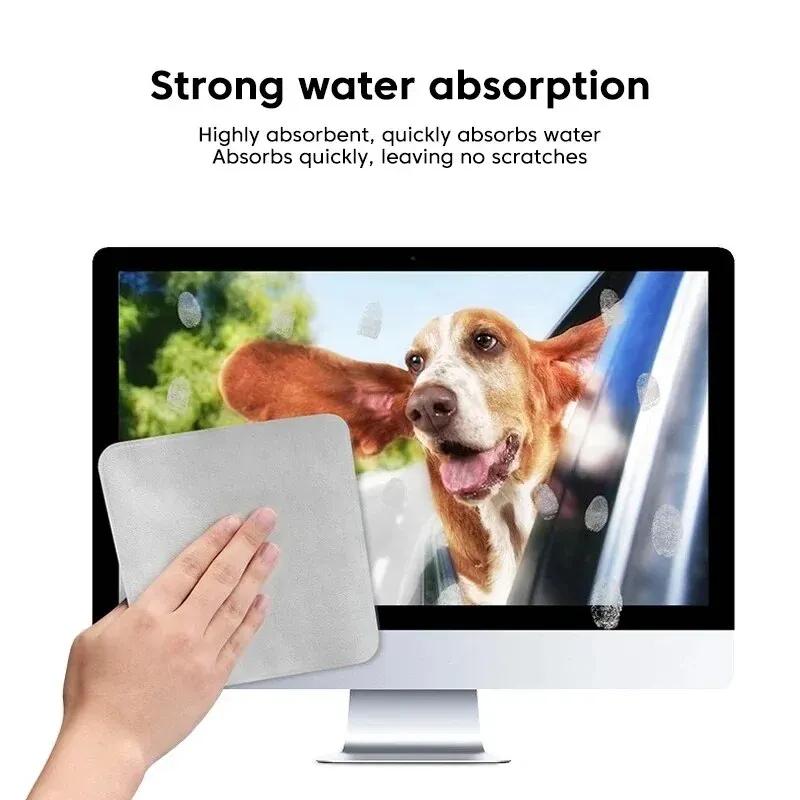 Per Apple Panno per Lucidare Microfibra Pulizia Panno 16CM 1: 1 Panno Originale per Pulizia e Lucidatura Schermo Telefono per iPhone iPad Tablet