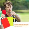 PVC Soccer Referee Cards Red Yellow Football Football Match Training Referee Tool Warning and Ejection Card Football Supplies