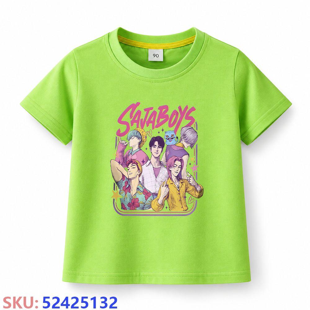 KPop Demon Hunters Children's Cartoon Print T-shirt