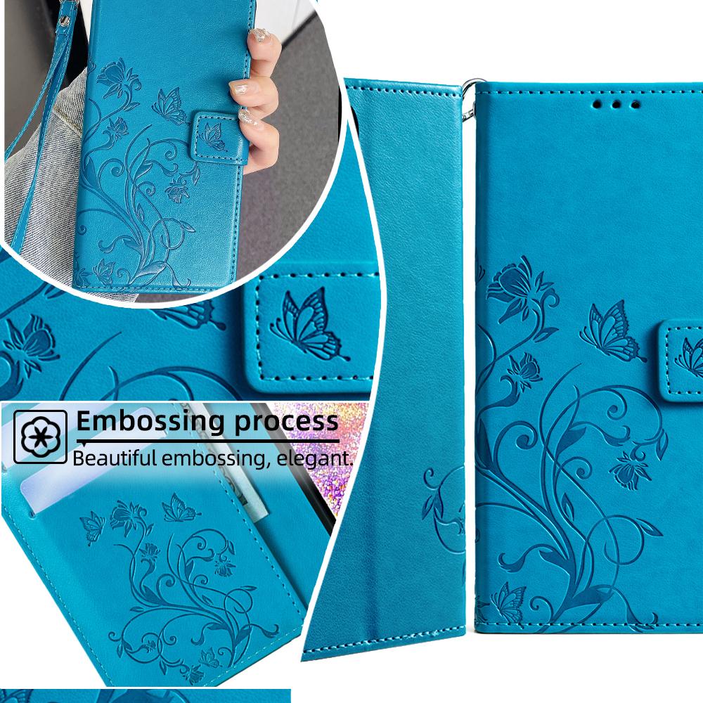 For Samsung Galaxy S20 FE/S20 FE 5G/S20 FE 2022/S20 Lite Case Butterfly Flower PU Leather Phone Cover Online Shopping Wholesale