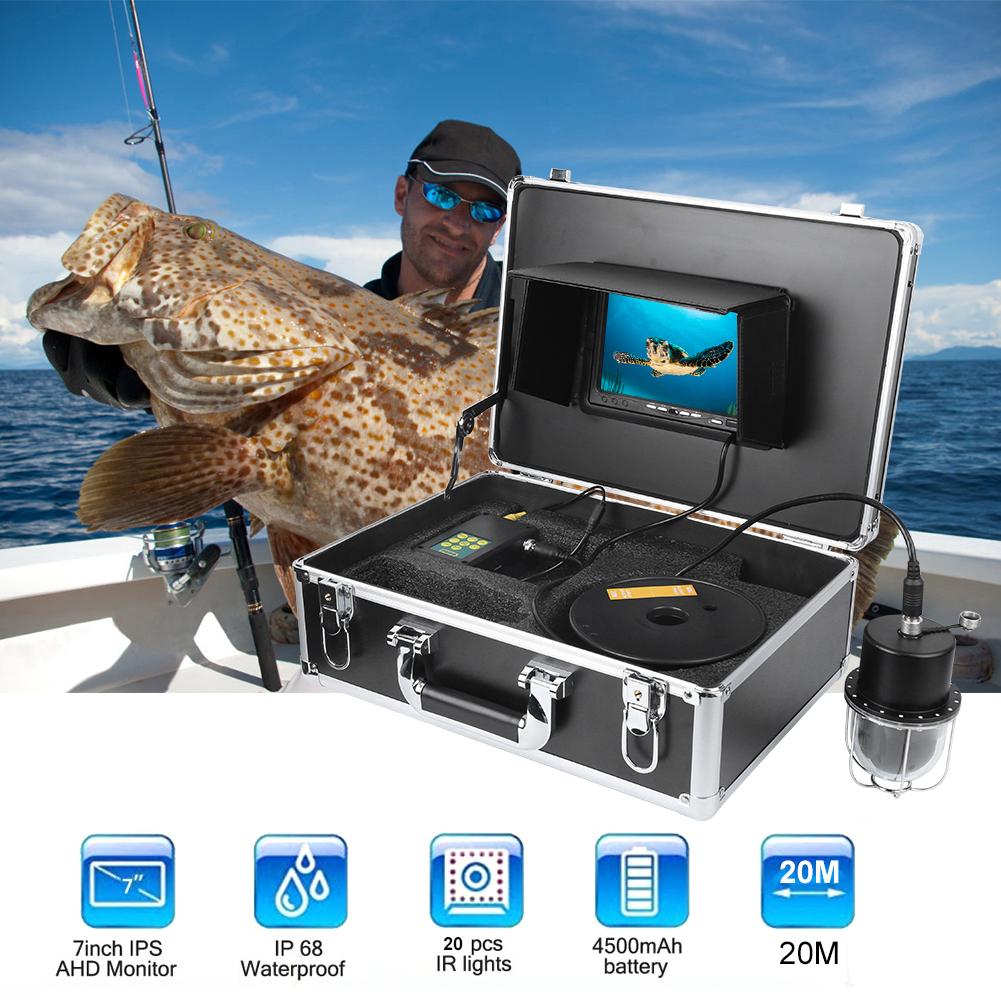 FX7 20M 7 Inch Screen High Definition 20M Underwater Visual Infrared Light Fish Finder