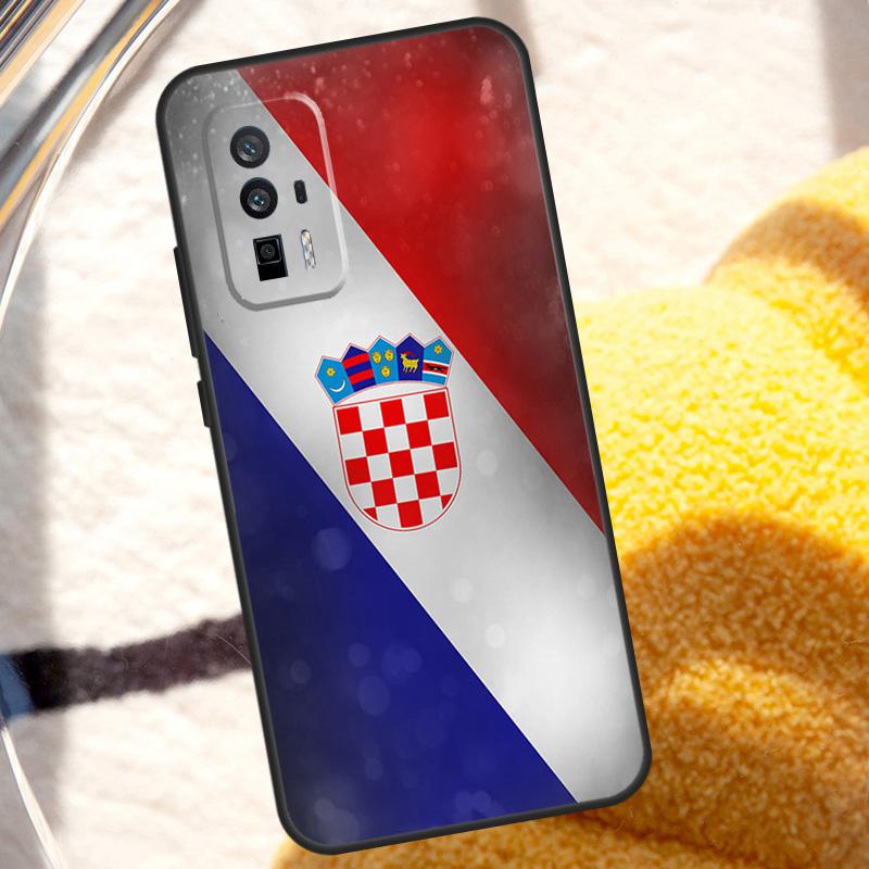 Croatia Flag Case For POCO X6 Pro M6 X5 X3 M5s F3 F5 Xiaomi 14 Ultra 13 12 Lite 11T 12T 13T Pro Cover