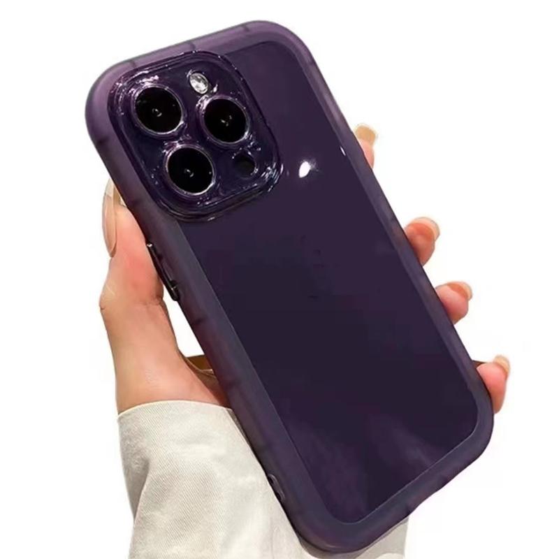INS Solid Color Phone Case For For Iphone Air 14 13 11 12 1 16 17 Pro Max Frosted Transparent Anti-drop Back Cover Bumper