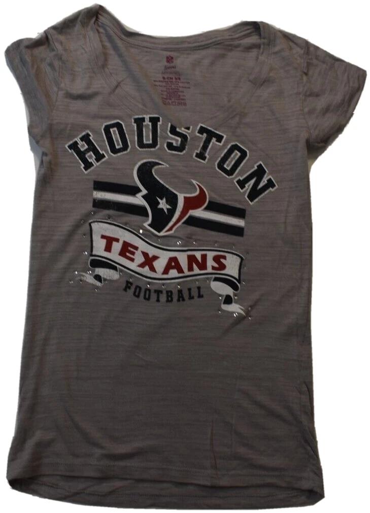 NFL Teens Apparel Juniors Houston Texans Football Shirt New XS, S, M, L M