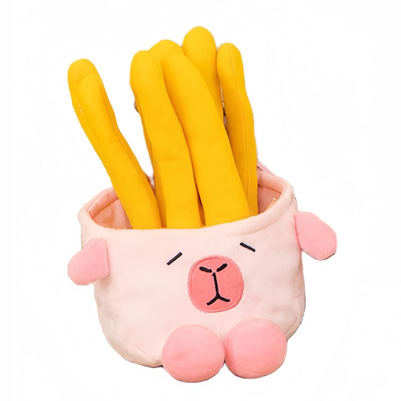 Cartoon Cute Capybara Fries Bag Funny Expression Plush Toy Doll Grab Machine Doll
